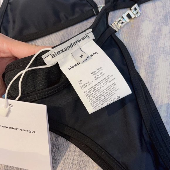 Alexander Wang New Collection Bikini Swimwear with Embellished Hardware Logo - Picture 6 of 8